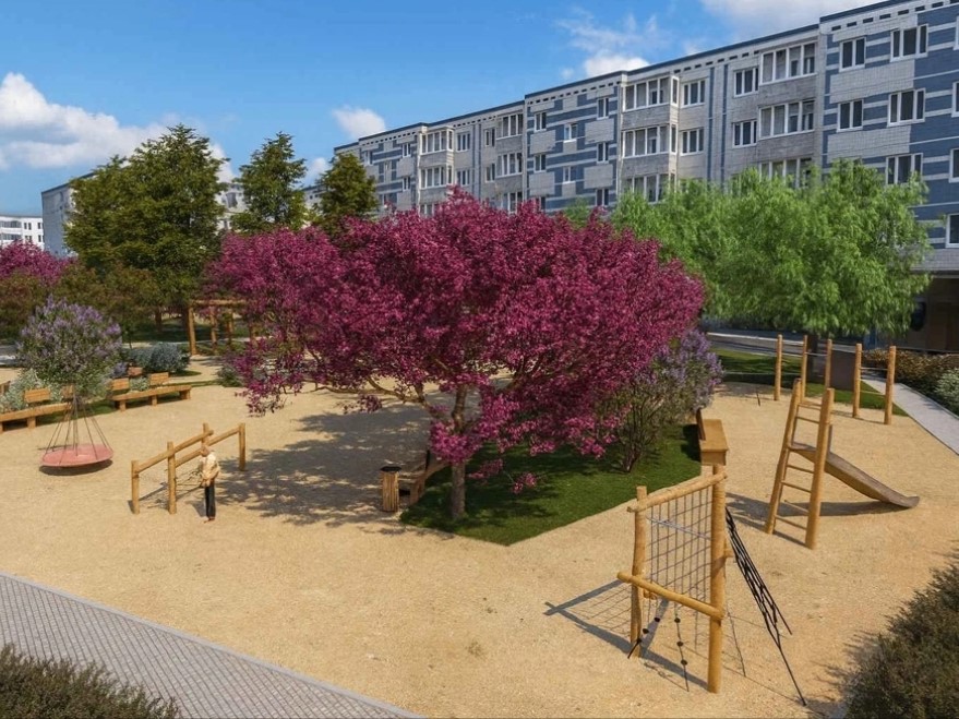 Уютный сквер с декоративными яблонями и ивами появится в Тракторозаводском районе